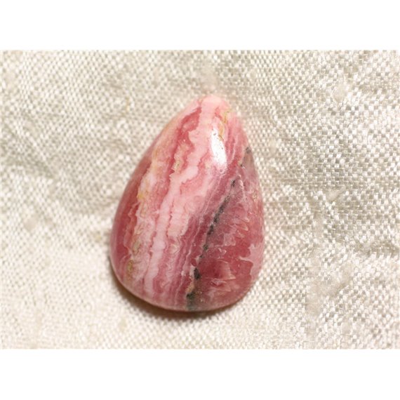 N13 - Cabochon Pierre - Rhodochrosite Goutte 26x18mm - 4558550093936 