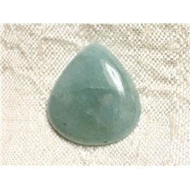 Cabochon in pietra - Goccia acquamarina 22x20mm N7 - 4558550082794 