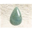 Cabochon de Pierre - Aigue Marine Goutte 27x17mm N6 - 4558550082787 