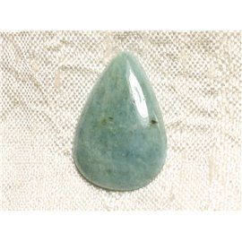 Stein Cabochon - Aquamarin Drop 27x17mm N6 - 4558550082787 