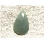 Cabochon de Pierre - Aigue Marine Goutte 30x18mm N16 - 4558550082886 