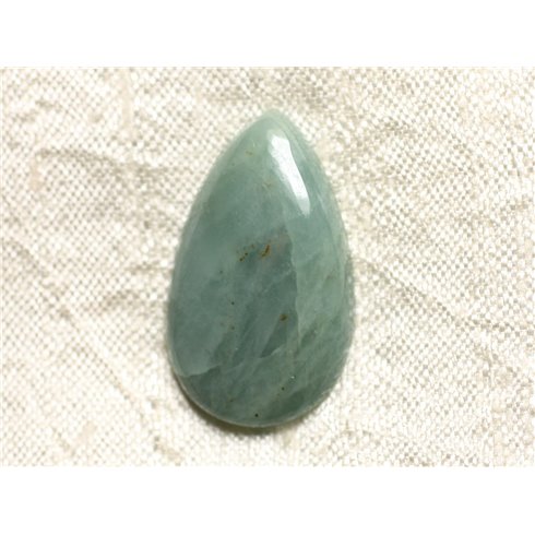 Cabochon de Pierre - Aigue Marine Goutte 32x19mm N19 - 4558550082916 