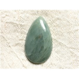 Cabochon de Pierre - Aigue Marine Goutte 32x19mm N19 - 4558550082916 