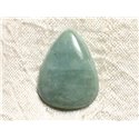 Cabochon de Pierre - Aigue Marine Goutte 28x22mm N14 - 4558550082862 