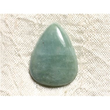 Cabochon de Pierre - Aigue Marine Goutte 28x22mm N14 - 4558550082862 