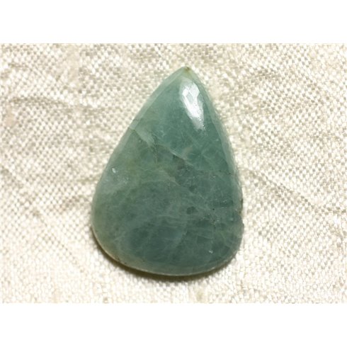 Cabochon de Pierre - Aigue Marine Goutte 30x21mm N18 - 4558550082909 