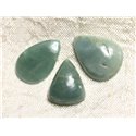 Lot 3 Cabochons de Pierre - Aigue Marine Gouttes 19-22mm N4 - 4558550082763 