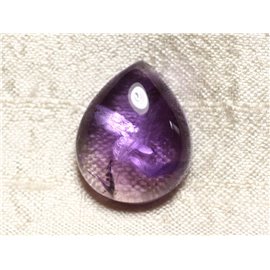 N1 - Cabochon in pietra - Goccia di ametista 25x20mm - 4558550080998 