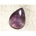 N3 - Cabochon de Pierre - Améthyste Goutte 33x25mm - 4558550081018 