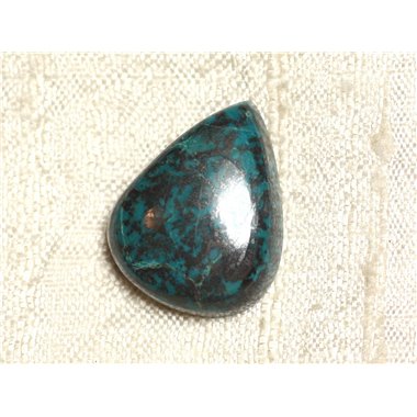 N12 - Cabochon Pierre semi précieuse - Azurite Goutte 23x18mm - 4558550079350 