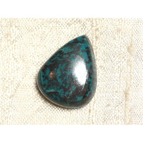 N12 - Cabochon Pierre semi précieuse - Azurite Goutte 23x18mm - 4558550079350 