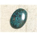 N18 - Cabochon Pierre semi précieuse - Azurite Ovale 28x21mm - 4558550079411 