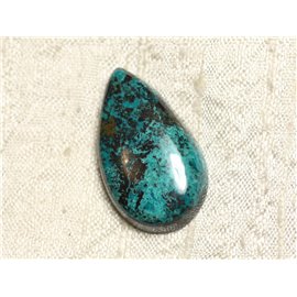 N5 - Cabochon Semi precious stone - Azurite Drop 32x19mm - 4558550079282 