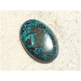 N10 - Semi precious stone cabochon - Azurite Oval 32x21mm - 4558550079336 
