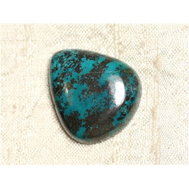 N11 - Cabochon Pierre semi précieuse - Azurite Goutte 30x26mm - 4558550079343 