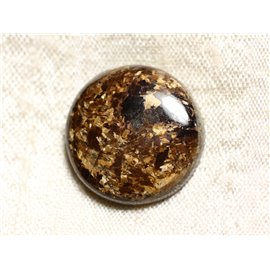 N2 - Cabochon in pietra - Bronzite rotondo 21 mm - 4558550086907 