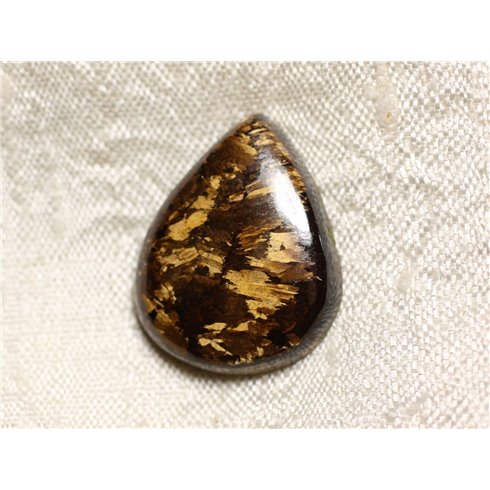 N8 - Cabochon de Pierre - Bronzite Goutte 24mm - 4558550086969 