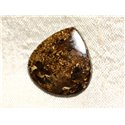 N9 - Cabochon de Pierre - Bronzite Goutte 25mm - 4558550086976 