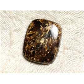 N13 - Cabochon in pietra - Rettangolo di bronzo 24 mm - 4558550087010 