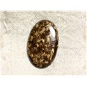 N21 - Cabochon de Pierre - Bronzite Ovale 26mm - 4558550087096 