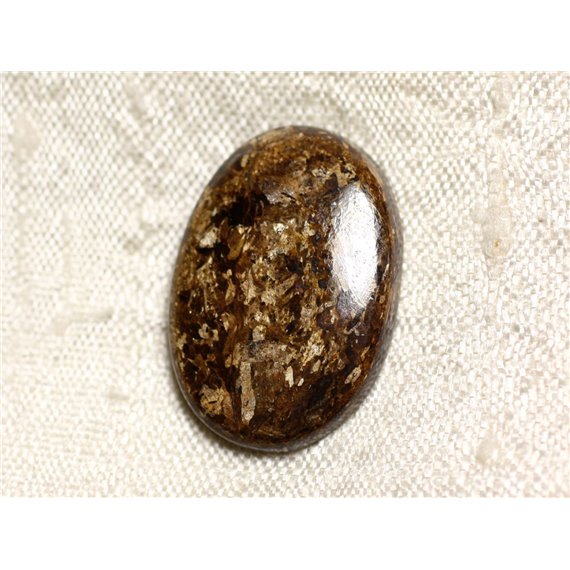 N24 - Cabochon de Pierre - Bronzite Ovale 25mm - 4558550087126 