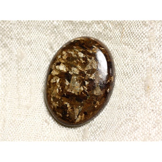 N25 - Cabochon de Pierre - Bronzite Ovale 26mm - 4558550087133 