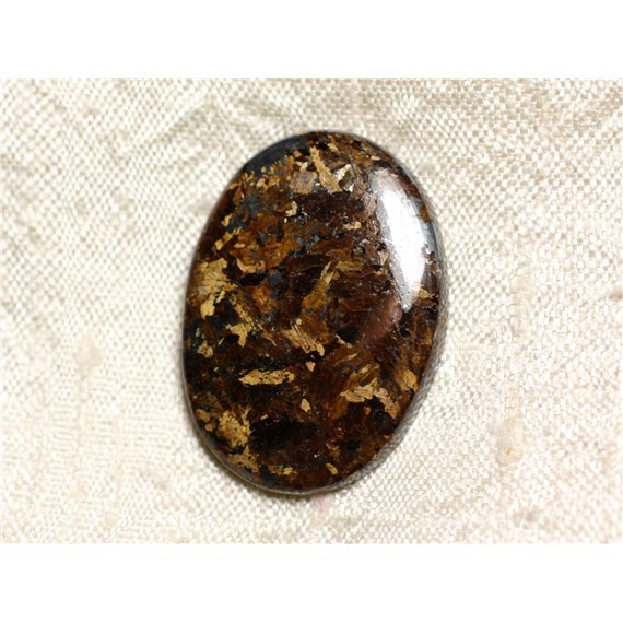 N32 - Cabochon de Pierre - Bronzite Ovale 31mm - 4558550087201 