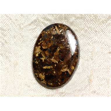 N32 - Cabochon de Pierre - Bronzite Ovale 31mm - 4558550087201 