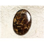 N32 - Cabochon de Pierre - Bronzite Ovale 31mm - 4558550087201 