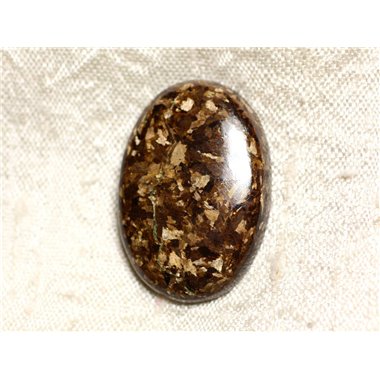 N33 - Cabochon de Pierre - Bronzite Ovale 30mm - 4558550087218 