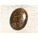 N27 - Cabochon de Pierre - Bronzite Ovale 32mm - 4558550087157 