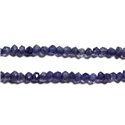 10pc - Perles de Pierre - Iolite Cordiérite Rondelles Facettées 3x2mm - 4558550090409 