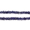 10pc - Perles Pierre - Iolite Cordiérite Rondelles Facettées 2-5mm Bleu Violet gris indigo - 4558550090409