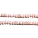 Fil 120pc env - Perles de Pierre - Opale Rose Rondelles Facettées 3x2mm - 4558550090898 