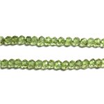 Fil 135pc env - Perles de Pierre - Péridot Rondelles Facettées 3x2mm - 4558550090904 