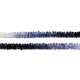 10pc - Stone Beads - Sapphire Faceted Rondelles 3x2mm - 4558550090522 