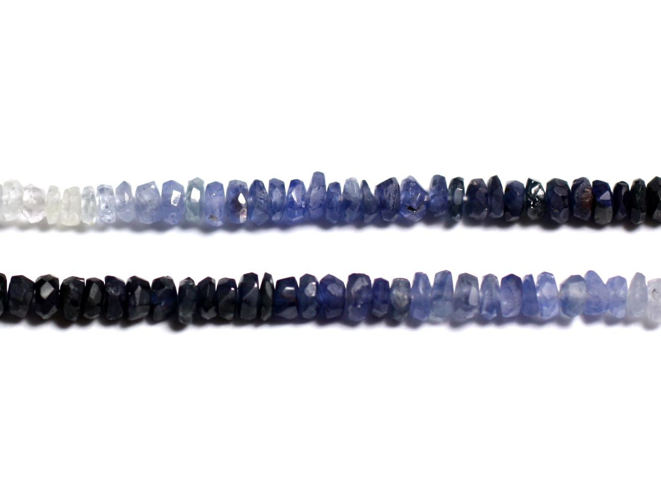 10pc - Perles de Pierre - Saphir Rondelles Facettées 3x2mm - 4558550090522 