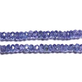 Thread 33cm approx 200pc - Stone Beads - Tanzanite Faceted Rondelles 2.5x1.5mm - 4558550091017 