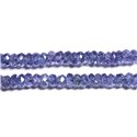 10pc - Perles de Pierre - Tanzanite Rondelles Facettées 2.5x1.5mm - 4558550090454 