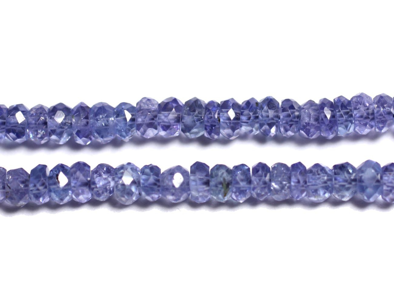 10pc - Perles de Pierre - Tanzanite Rondelles Facettées 2.5x1.5mm - 4558550090454 