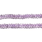 10pc - Perles Pierre - Améthyste claire Brésil Rondelles Facettées 2-3mm Violet Lavande Mauve Parme - 4558550090416