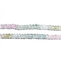 10pc - Perles Pierre - Aigue Marine Kunzite Béryl Rondelles Facettées 2-4mm bleu vert rose clair pastel - 4558550090430