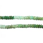 Fil 140pc env - Perles de Pierre - Chrysoprase Rondelles Facettées 3x2mm - 4558550090720 