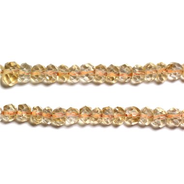 10pc - Perles de Pierre - Citrine Rondelles Facettées 3x2mm - 4558550090478 
