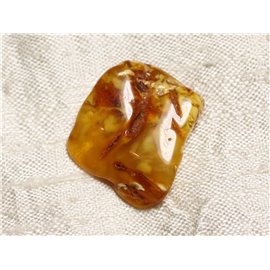 N5 - Natural Amber Rolled Stone Piece 25x22x6mm - 4558550088918 