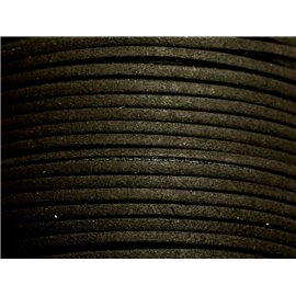 90 meter spool - 3mm Black Suede Lanyard 