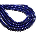 Fil 39cm 75pc env - Perles de Pierre - Lapis Lazuli Rondelles 8x5mm 