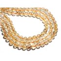 Fil 39cm - Perles de Pierre - Citrine Boules 10mm 