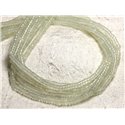 Fil 39cm - Perles de Pierre - Jade Vert clair Rondelles 4x2mm 