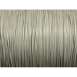 1 Bobina 180 metri - Filo di cotone cerato 0,8 mm Grigio 